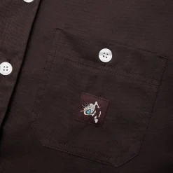 Pass~Port Australian Manufactured Short Sleeve Shirt - Dark Chocolate