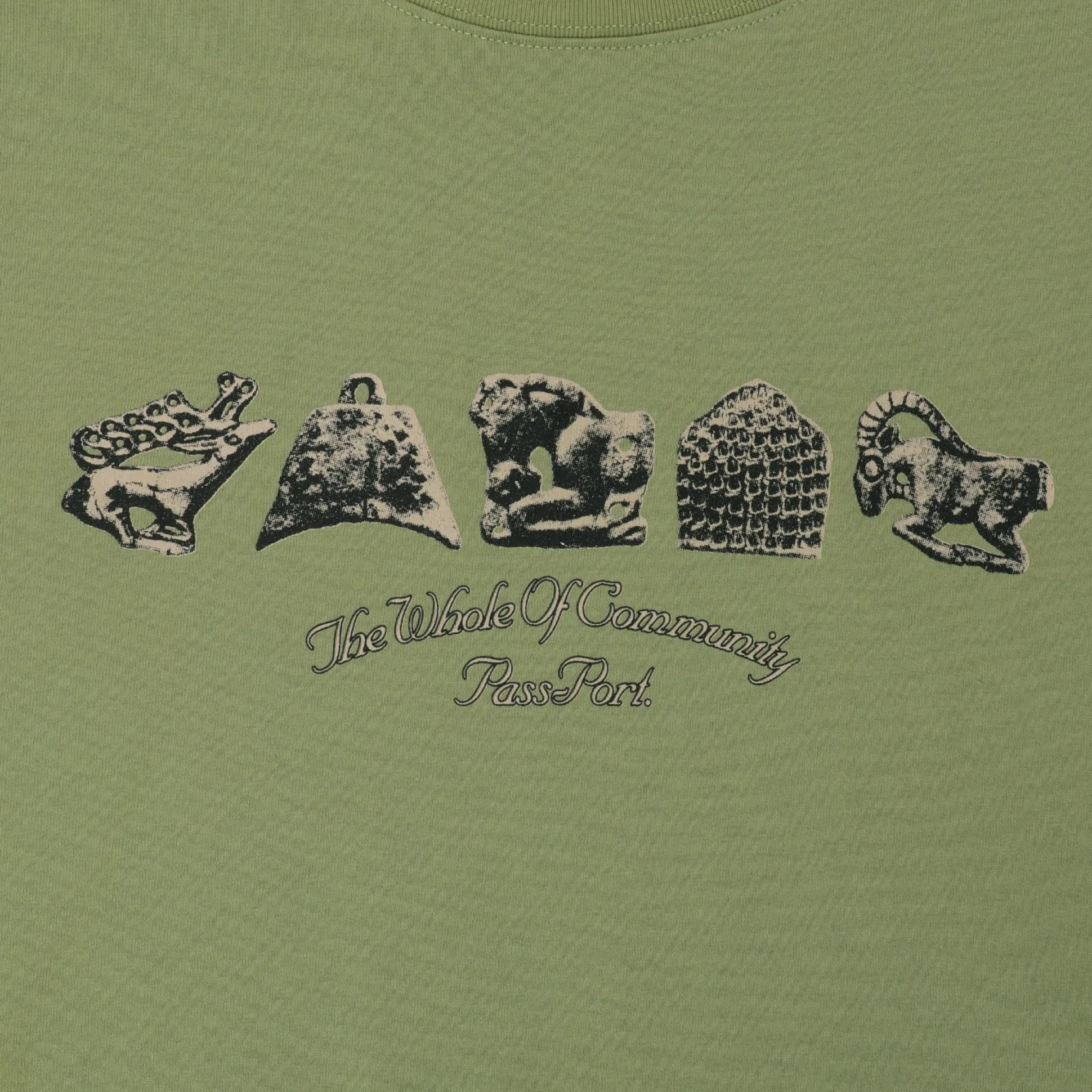 Pass~Port Bronzed Age Tee - Pistachio