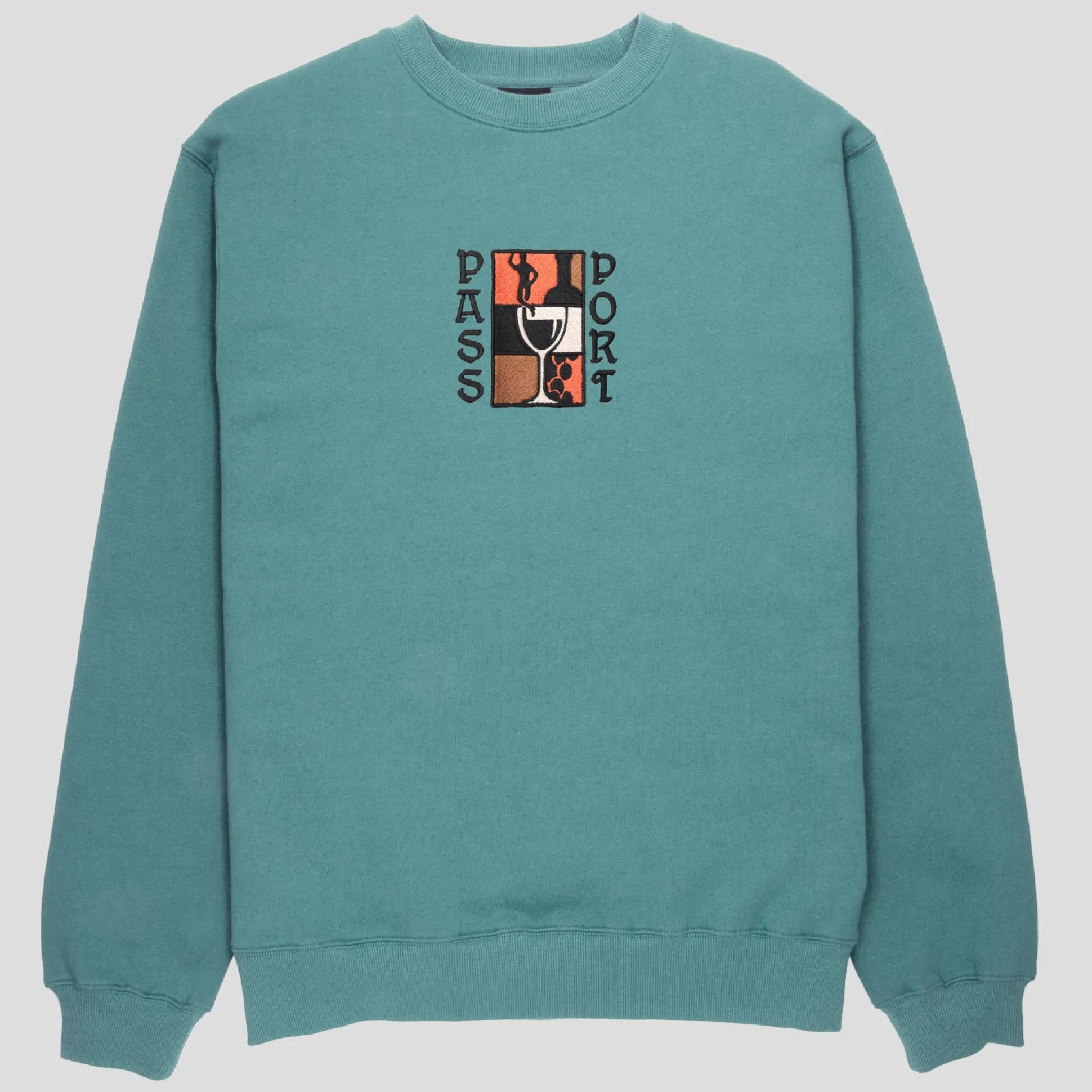 Pass~Port Dine Em' Sweater - Washed Out Teal