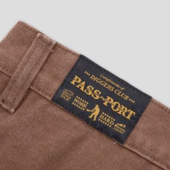 Pass~Port Double Knee Diggers Club Short - Washed Brown