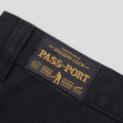 Pass~Port Double Knee Diggers Club Short - Washed Black