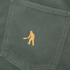 Pass~Port Double Knee Diggers Club Short - Washed Forest Green