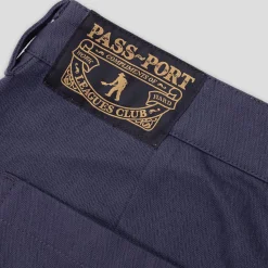 Pass~Port Herringbone Leagues Club Short - Navy