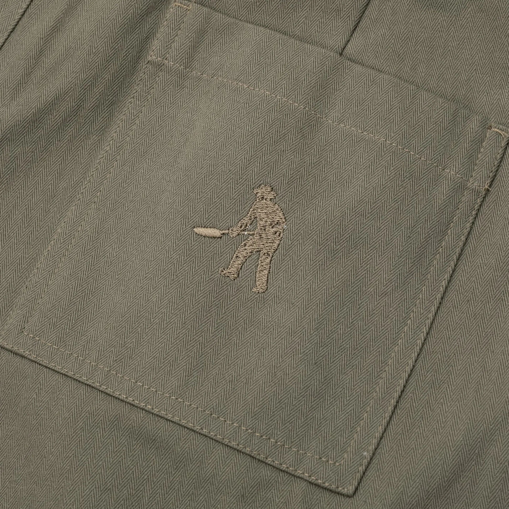 Pass~Port Herringbone Leagues Club Short - Olive