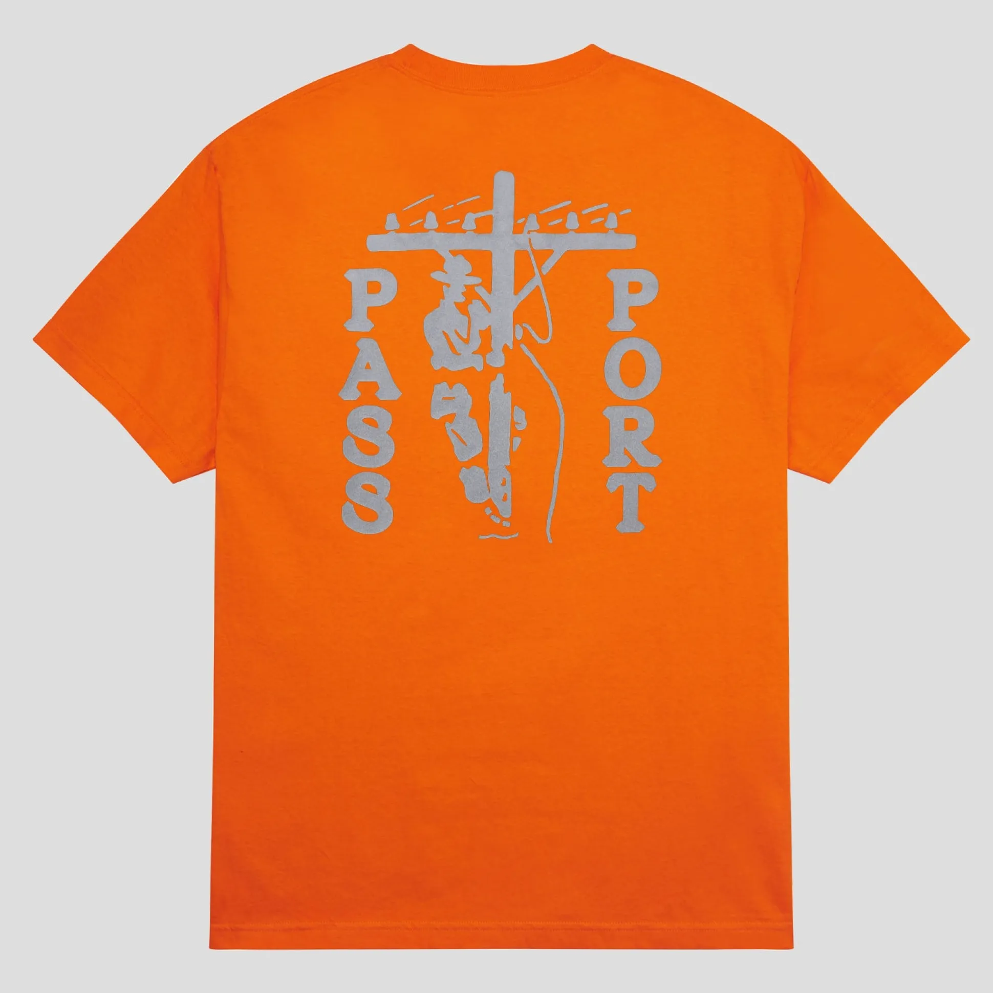 Pass~Port Line~Worx Pocket Tee - Safety Orange