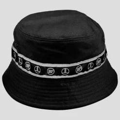 PASS~PORT LOW LIFE "RIBBON" BUCKET HAT BLACK