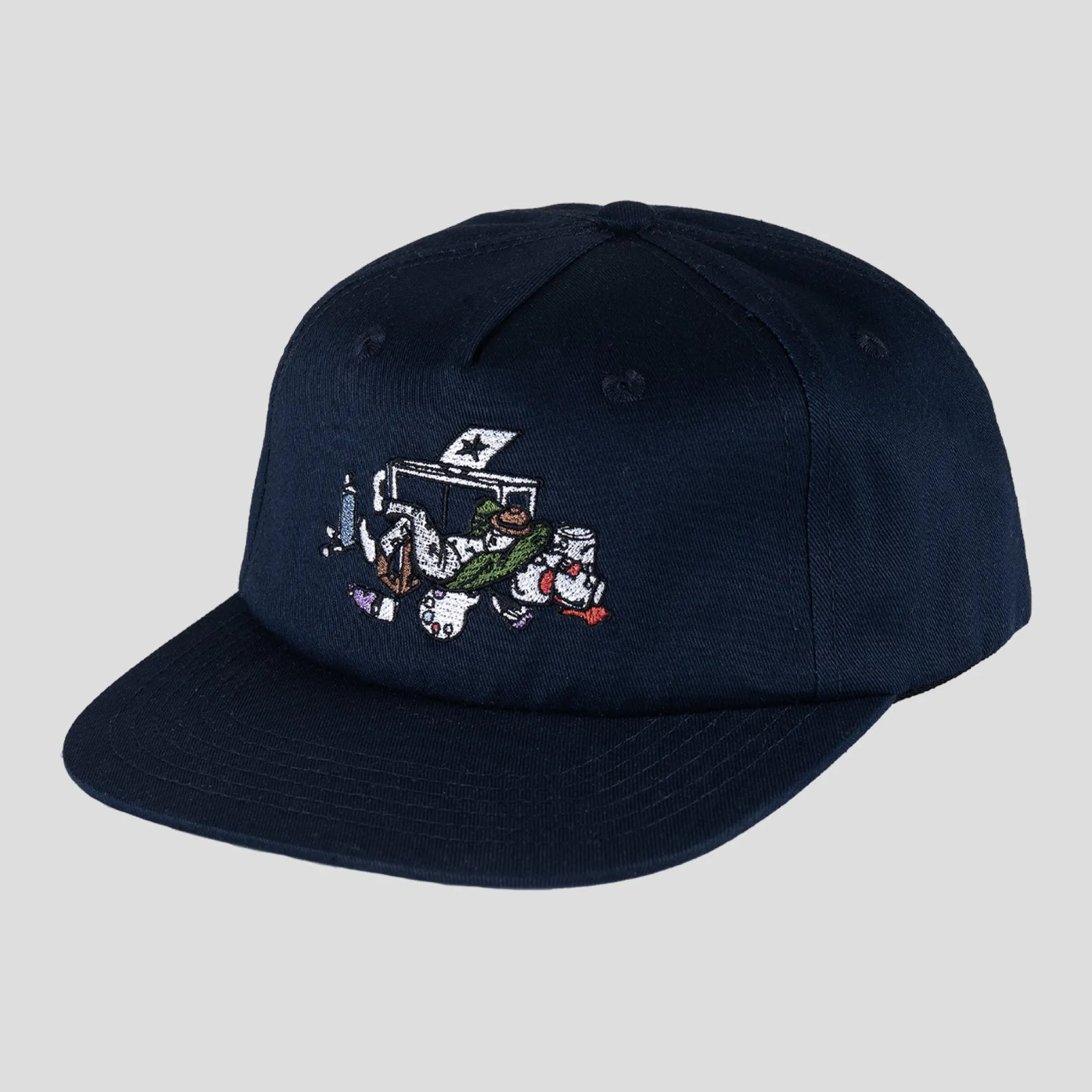 Pass~Port Lucid Dream Workers Cap - Navy / Dark Green