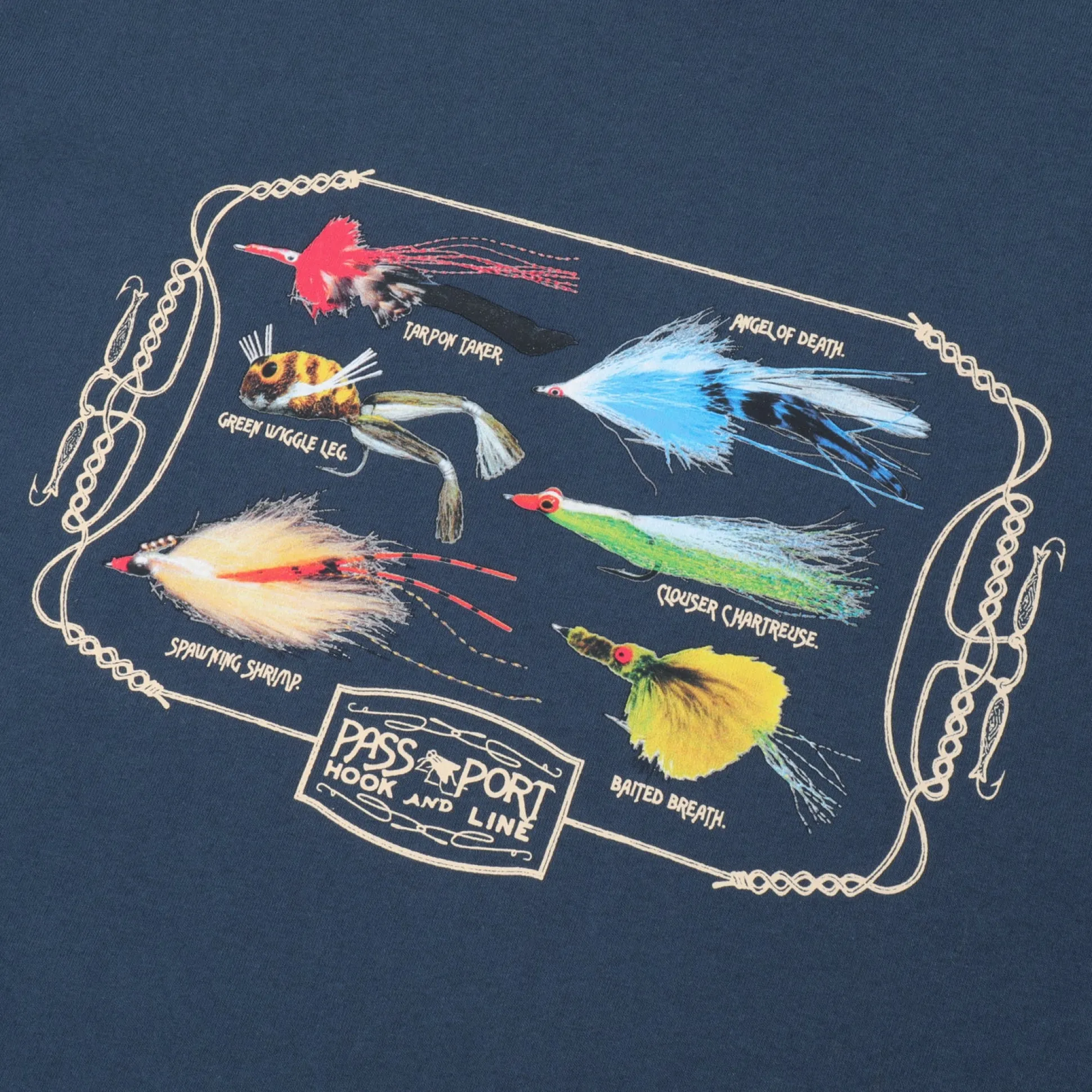 Pass~Port Lures Tee - Harbour Blue