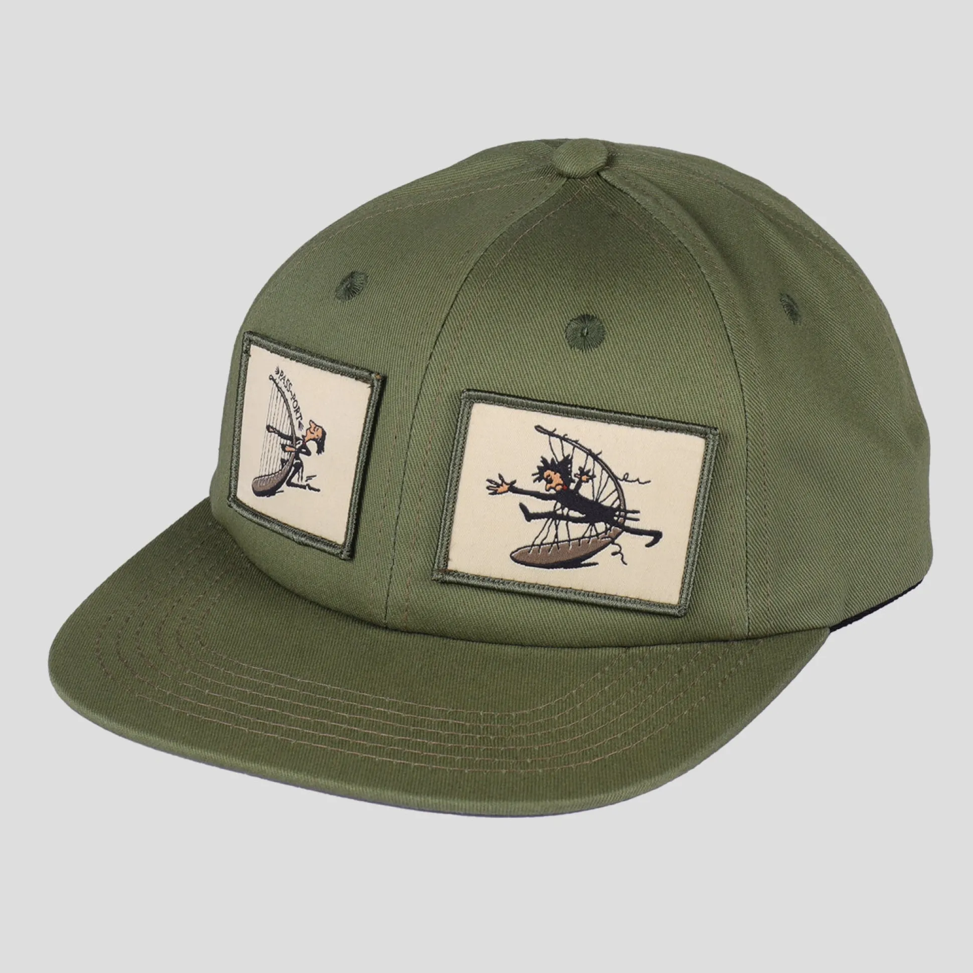 Pass~Port Maestro Casual Cap - Military Green