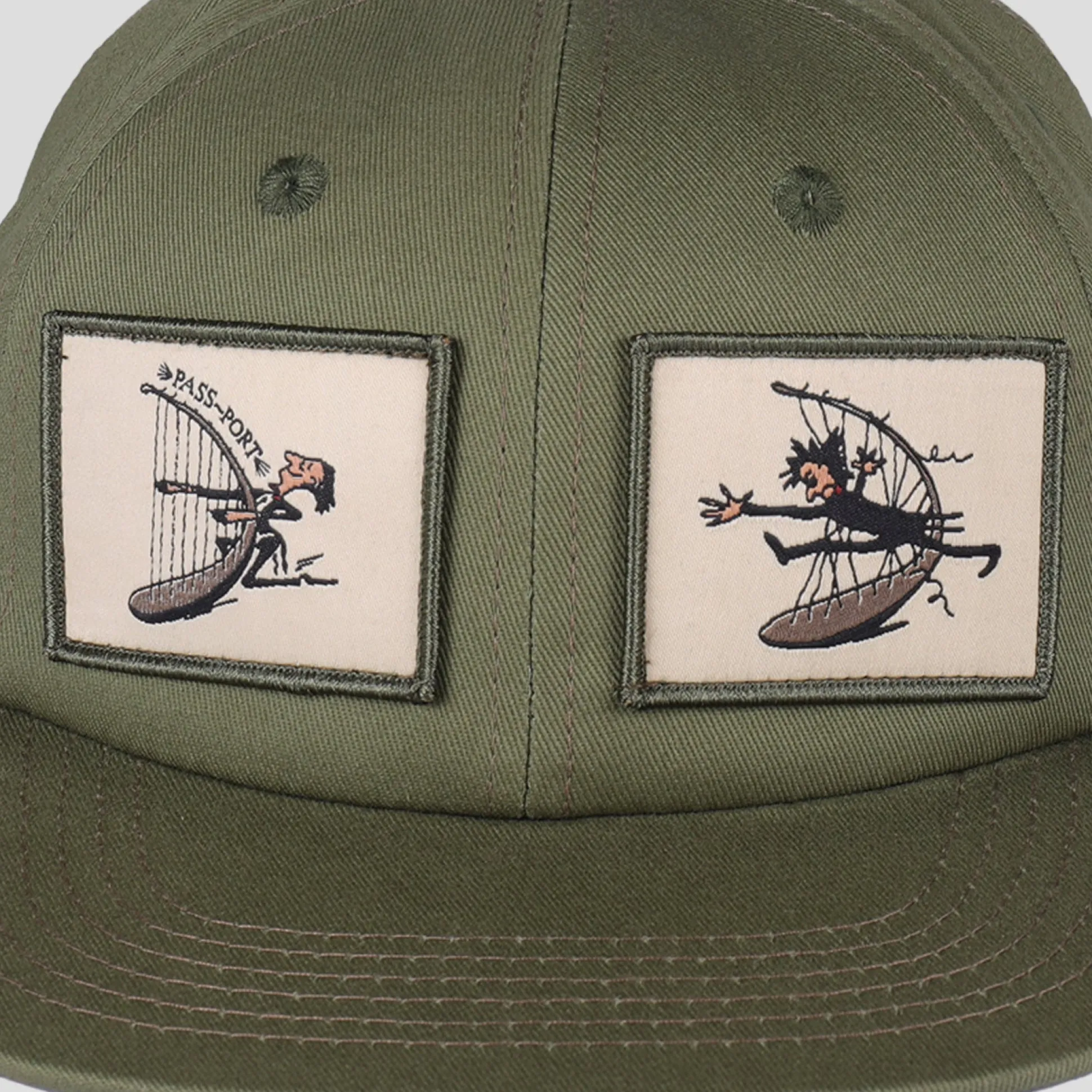 Pass~Port Maestro Casual Cap - Military Green