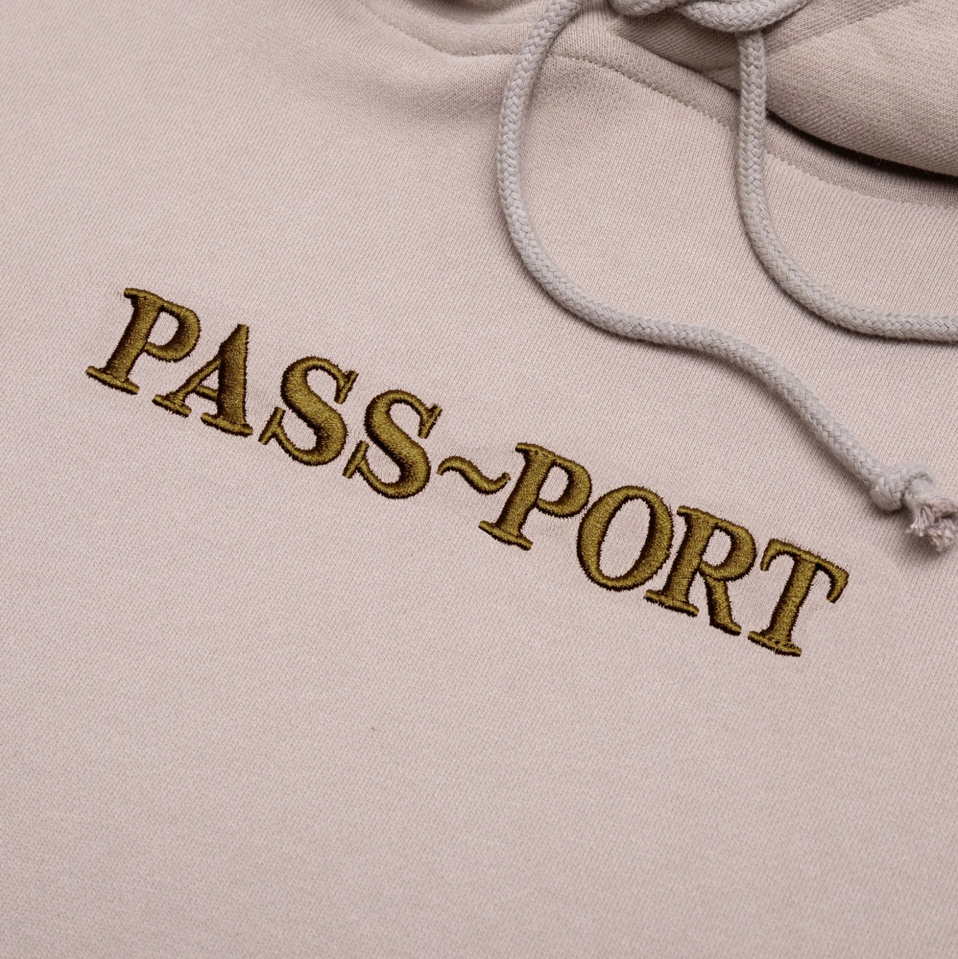Pass~Port Official Contrast Organic Hoodie - Khaki