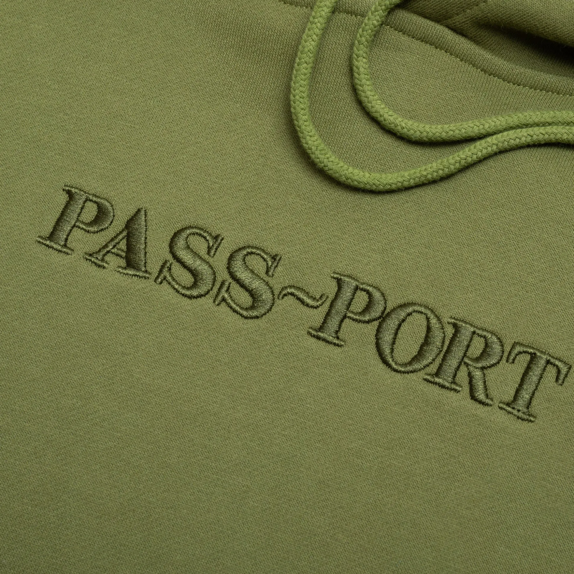 Pass~Port Official Contrast Organic Hoodie - Olive