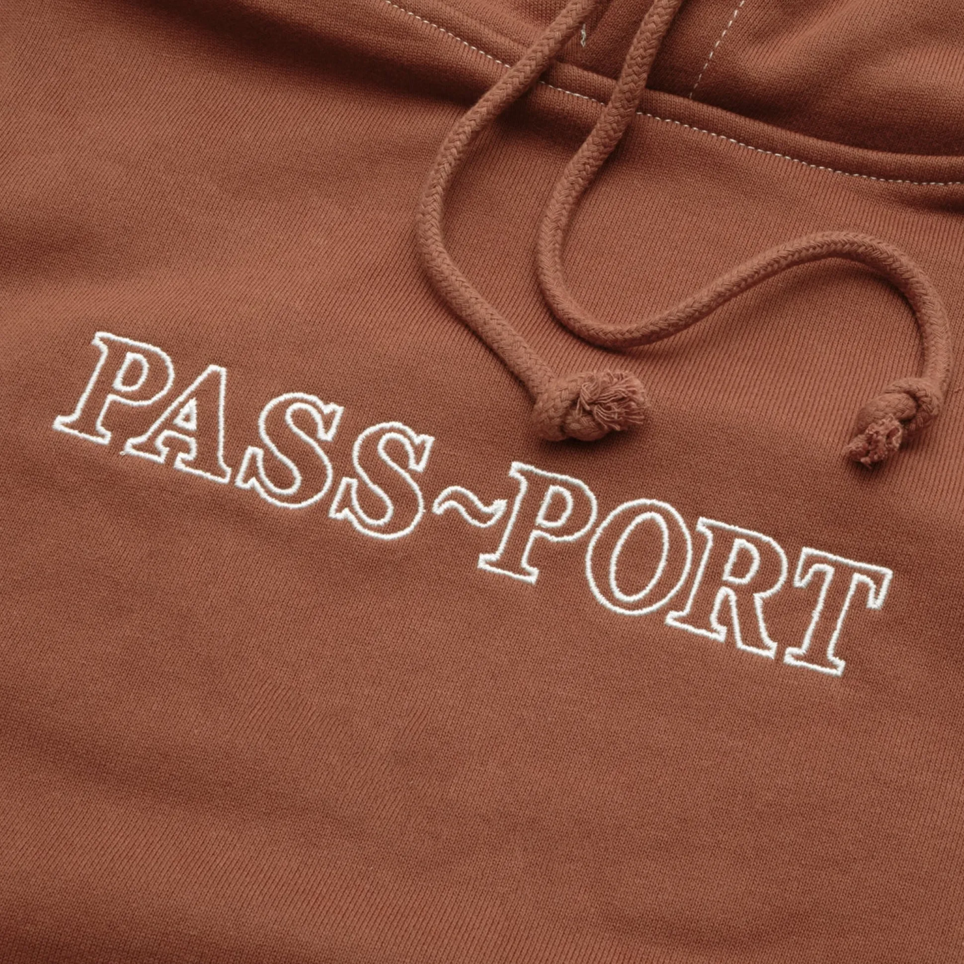 Pass~Port Official Organic Cotton Hoodie - Deep Rust