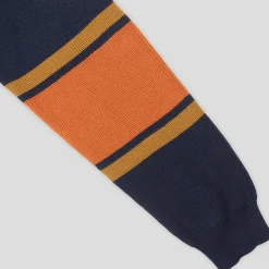 Pass~Port Organic Cotton Stripe Knit Sweater - Navy