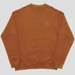 Pass~Port Organic Embroidery Sweater - Burnt Orange