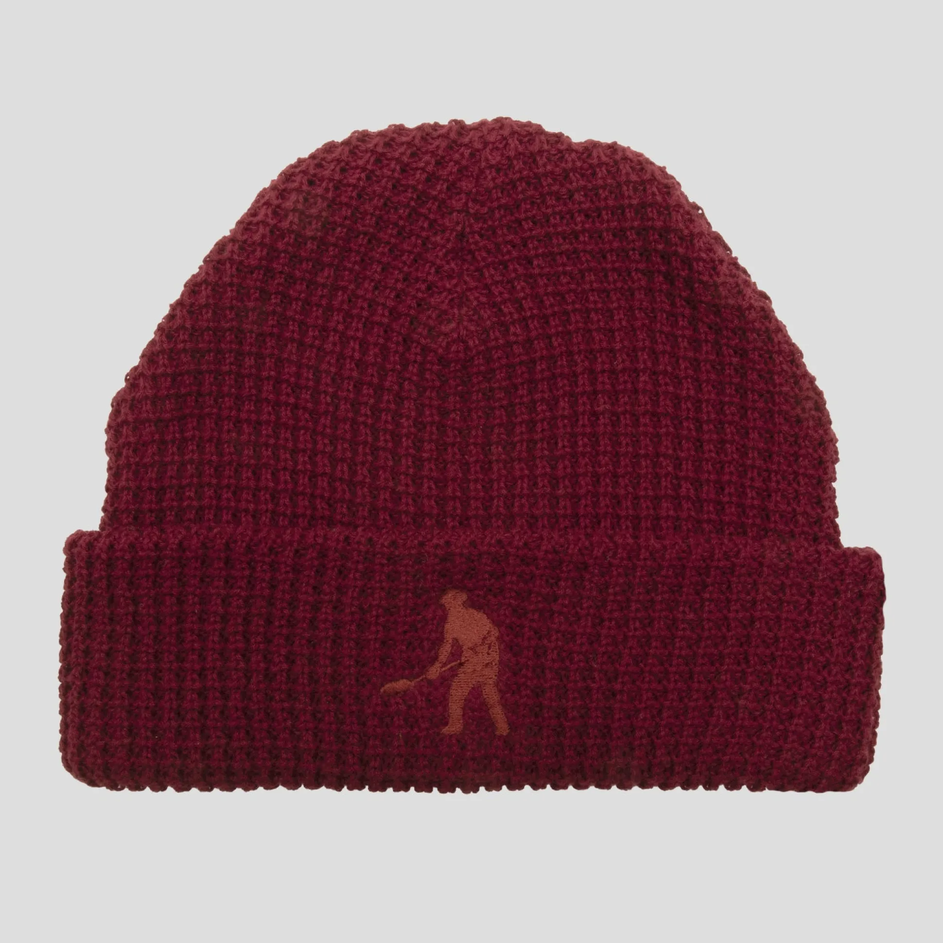 Pass~Port Organic Waffle Knit Beanie - Maroon