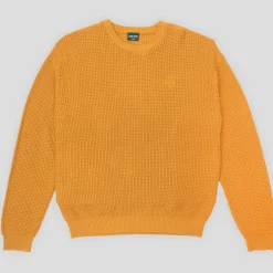 Pass~Port Organic Waffle Knit Sweater - Marigold