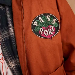 Pass~Port Radish Herringbone Workers Jacket - Deep Rust