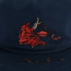 Pass~Port Red Flag Workers Cap - Navy