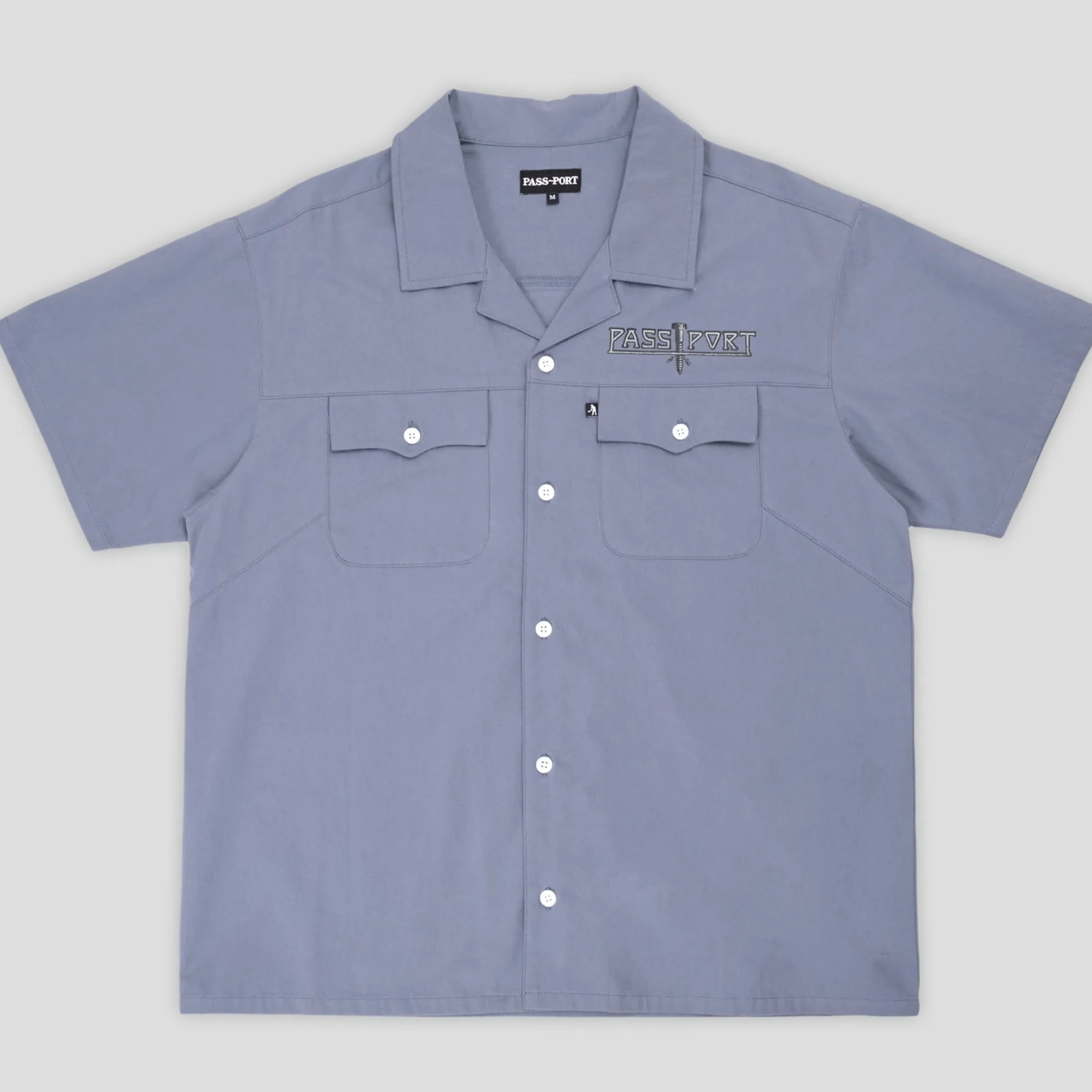 Pass~Port Screwed Casual Shirt - Steel Blue