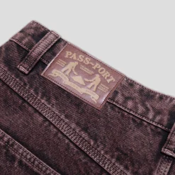 Pass~Port Workers Club Denim Jean - Wine Over-Dye