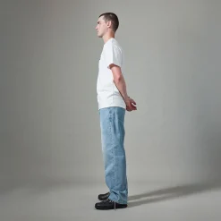 Pass~Port Workers Club Jean Pant - Faded Washed Light Indigo